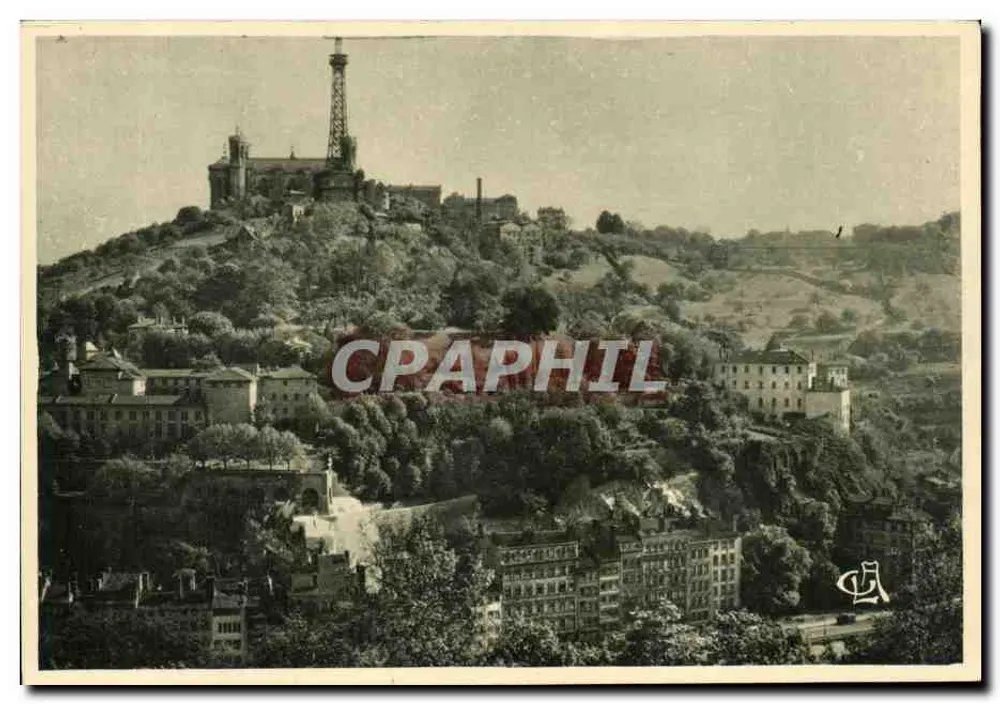 Lyon, Colline de Fourvières aus der Croix-Rousse gesehen — ehemaliges Carmelitenkloster — Ausgabe G.-L. ARLAUD - Vorderseite
