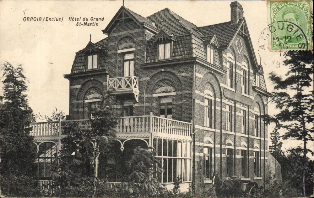 Orroir (Enclus) — Hotel du Grand St-Martin — E.L. Bruwens-Hecman - Vorderseite