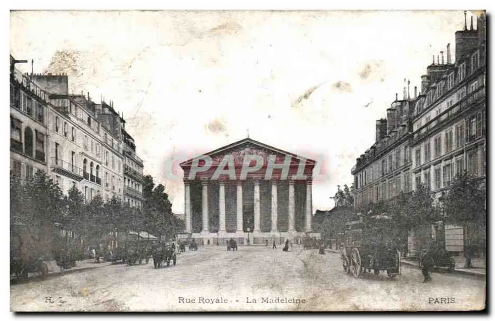 Rue Royale - A Madeleine — Paris — editor H. I. - Frente