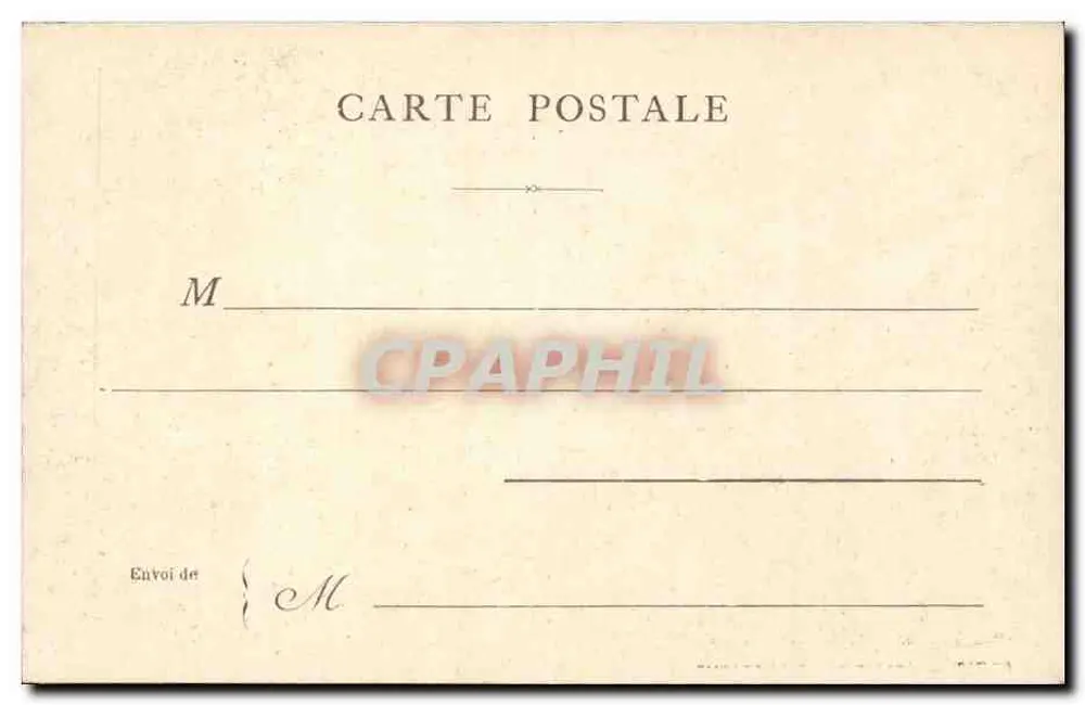 Paryż — Katedra św. Eustachiusza — Kartka pocztowa - Rewers