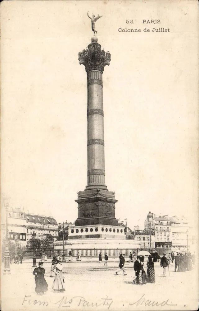 Juli-Säule — Paris — Verlag Maud, Nr. 52 - Vorderseite
