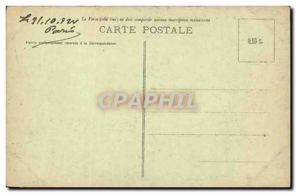 Paris - L'Avenue de la Grande-Armée et l'Arc de Triomphe - D.P. 85 - Verso