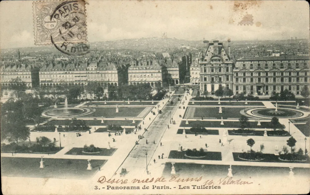 Les Tuileries — Panorama de Paris — Veladian - Frente