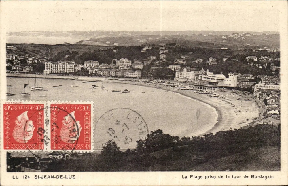 Die Bucht von der Bordagain-Turm aus — St-Jean-de-Luz — LL 124 - Vorderseite