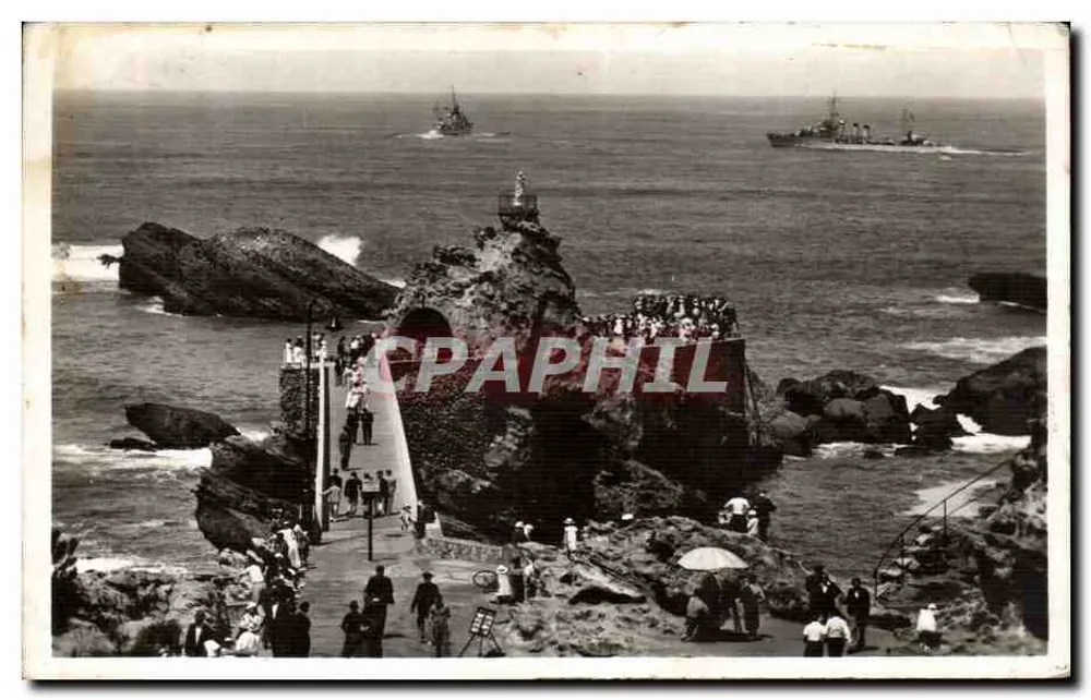 O Rocher de la Vierge — Biarritz — editor 'MER-SOLEIL SPORTS' - Frente