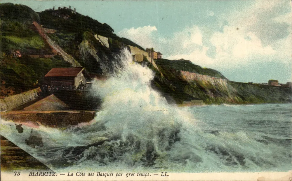 Biarritz — A Costa dos Bascos em tempo ruim — LL. n°73 - Frente