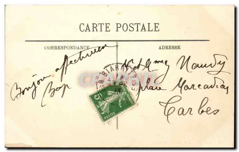 Biarritz — A Costa dos Bascos em tempo ruim — LL. n°73 - Verso