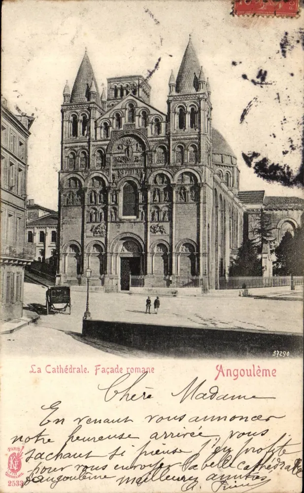 A Catedral. Fachada romana — Angoulême — Paris, editor n°2533 - Frente