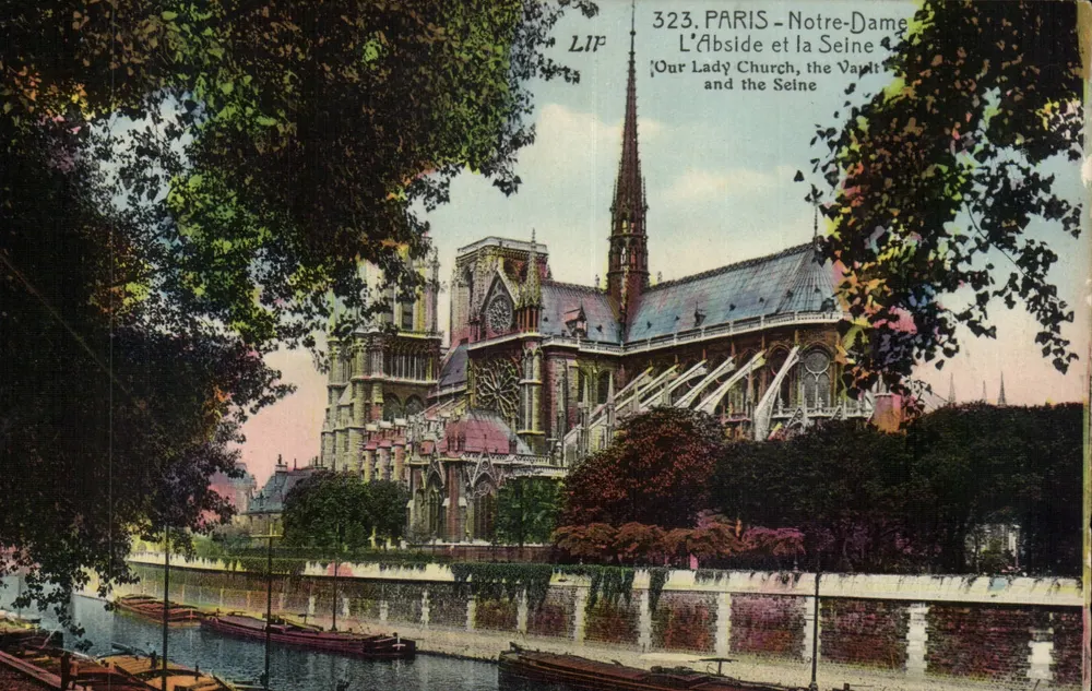 PARIS - Notre-Dame — A Abside e a Seine — LIP, n° 323 - Frente