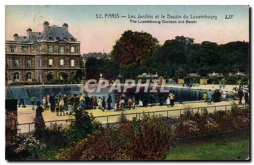 Paris — Die Gärten und der Bassin des Luxembourg — LIF - Vorderseite