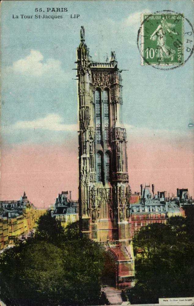 La Tour Saint-Jacques — Paris — Éditions LIP - Frente