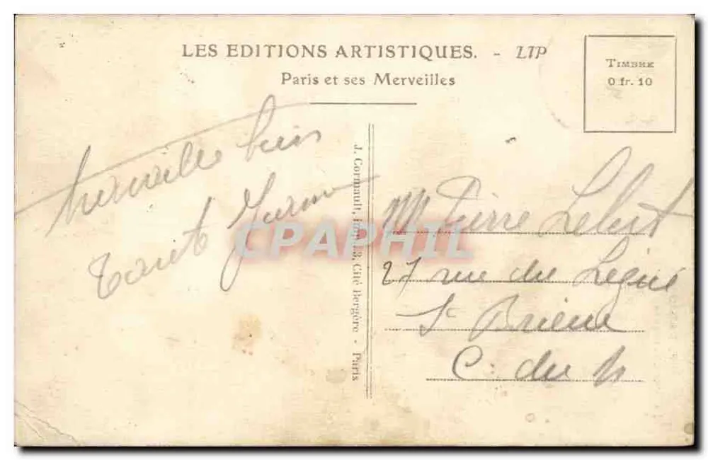 La Tour Saint-Jacques — Paris — Éditions LIP - Verso