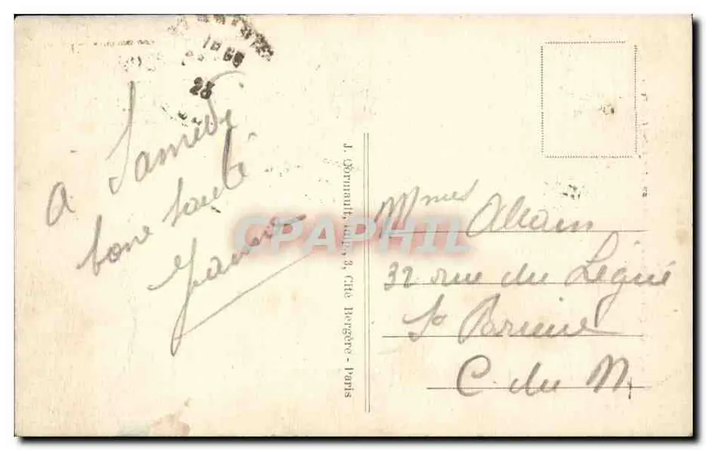 PARIS — Die Conciergerie und der Blumengeschäft — LIP - Rückseite