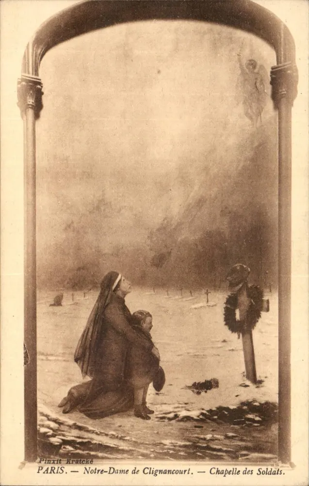 Notre-Dame de Clignancourt — Kapelle der Soldaten — Pinxit Kratcké - Vorderseite