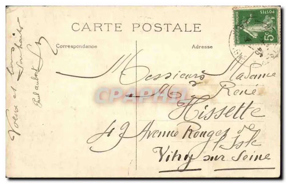 Paris — Torre Saint-Jacques — Editor J.H. n°243 - Verso