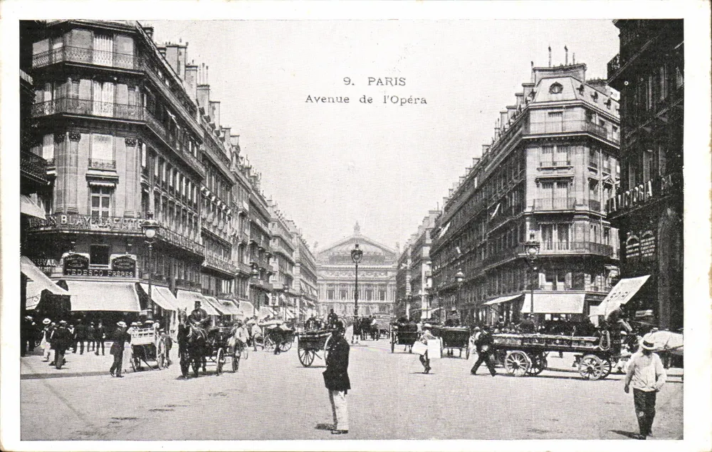 Avenida da Ópera — Paris — editor Blavacq & Cie, n°9 - Frente
