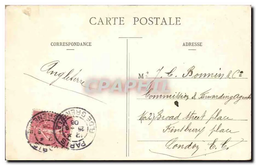 Paris - Obelisco de Louqsor - Praça da Concorde — editor anônimo, n° 388 - Verso