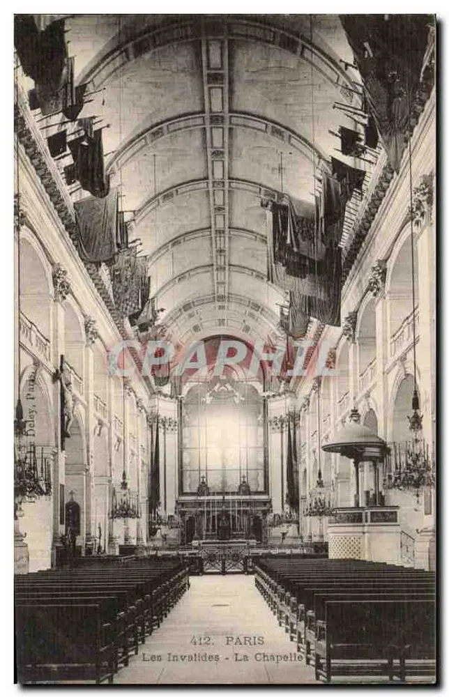 De Invaliden - De Kapel — Parijs — uitgever Daley, Parijs, n° 412 - Voorkant