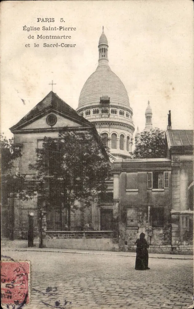 Paris 5. Kirche Saint-Pierre von Montmartre und der Sacré-Cœur - Vorderseite