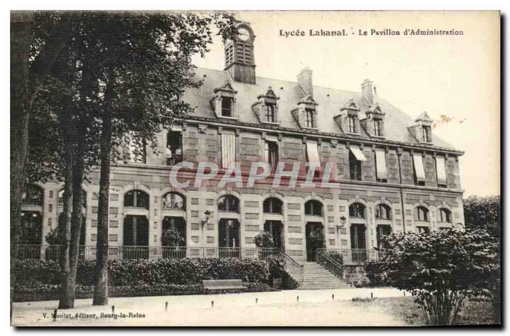 Lycée Lakhanal — O Pavilhão Administrativo — V. Monist, editor, Bourg-la-Reine - Frente