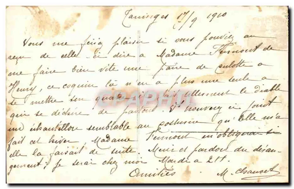 Criança com galho de hortência — editor PIGAMIS, número de série não visível - Verso
