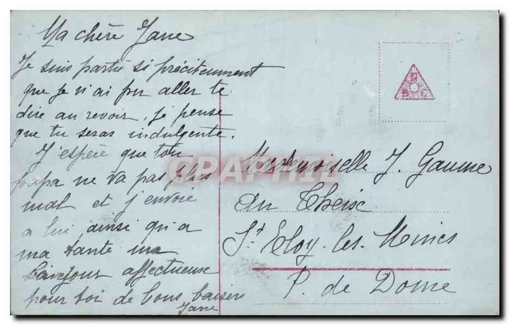 Liebendes Paar — Liebesbrief — Imago, n° 60683/3 - Rückseite