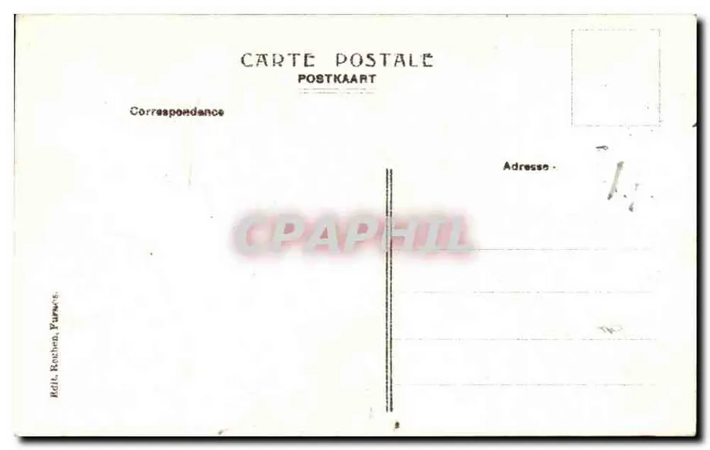 Furnes — Treppenaufgang des Rathauses — Edit. Rochen, Furnes, n°31 - Rückseite
