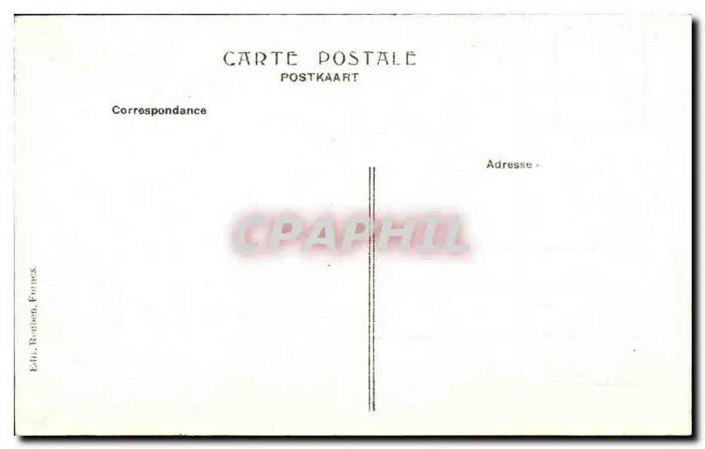 Furnes. Das Rathaus (1612) — Verlag: Ration, Furnes - Rückseite