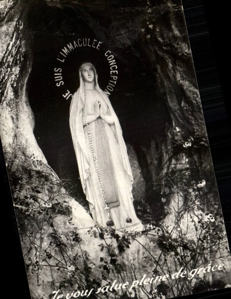 Nostra Signora della Grotta — La Vergine nella grotta — Edit. JOVÉ, Pau - Recto