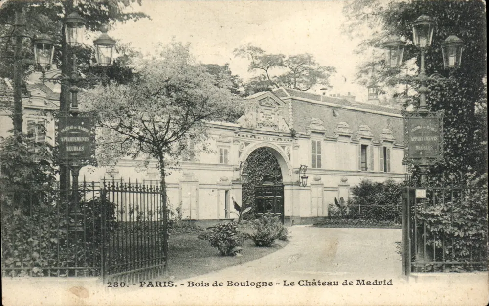 Paris - Bois de Boulogne - Schloss Madrid — Verlag Heublès, n° 230 - Vorderseite