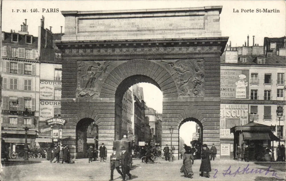 Paris — La Porte Saint-Martin — I.P.M. 146 - Frente