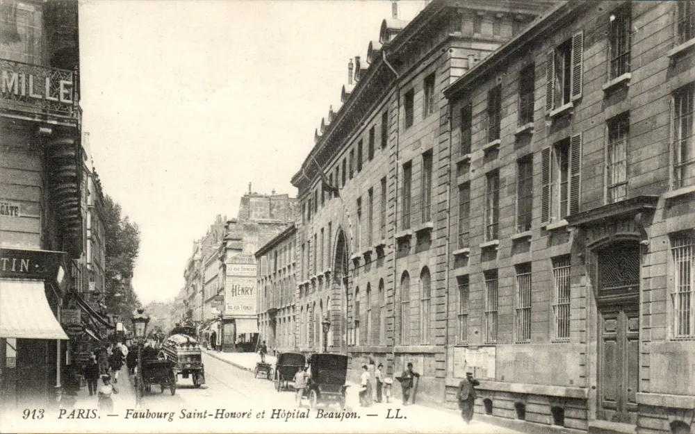 Paris — Faubourg Saint-Honoré und Hôpital Beaujon — LL. — N° 913 - Vorderseite
