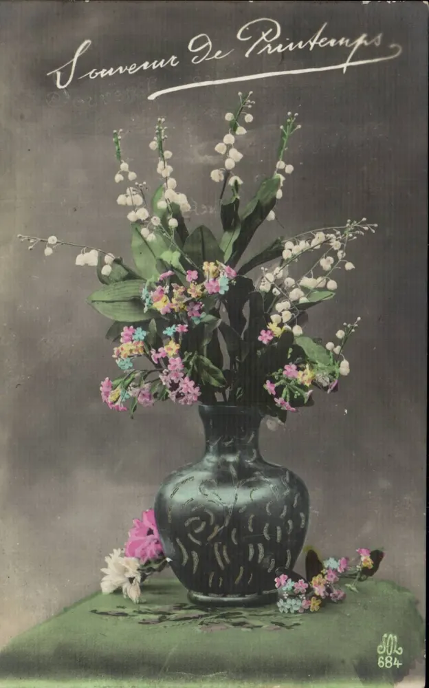 Blumen in einer Vase — Erinnerung an den Frühling — SOL 684 - Vorderseite
