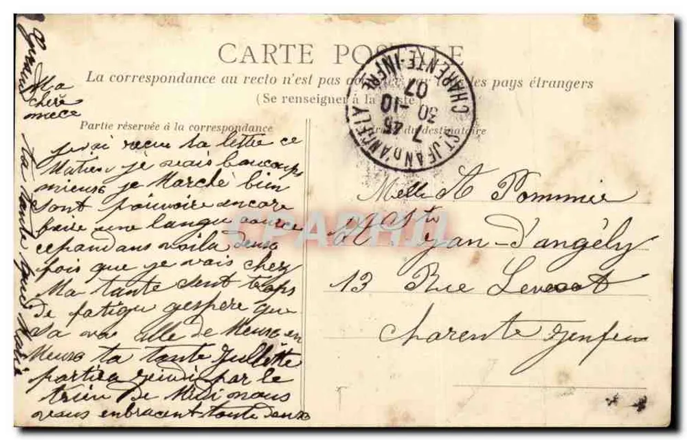 La Rochelle — A entrada — Fotografia de Édouard Nattes - Verso