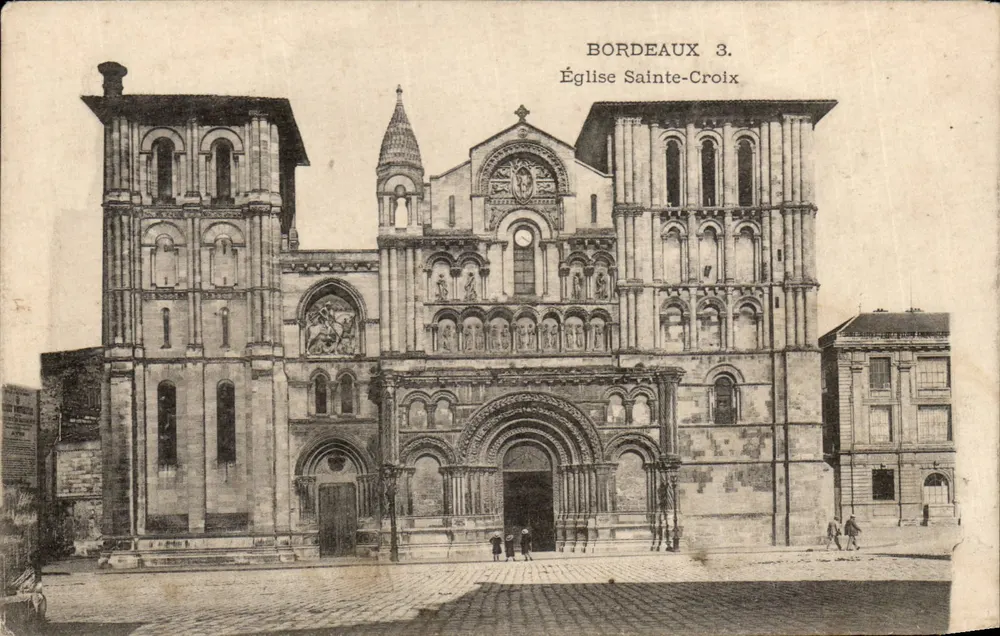 Bordeaux 3. Igreja de Santa Cruz — Editor: H. P. L. H. N. (N° 3) - Frente
