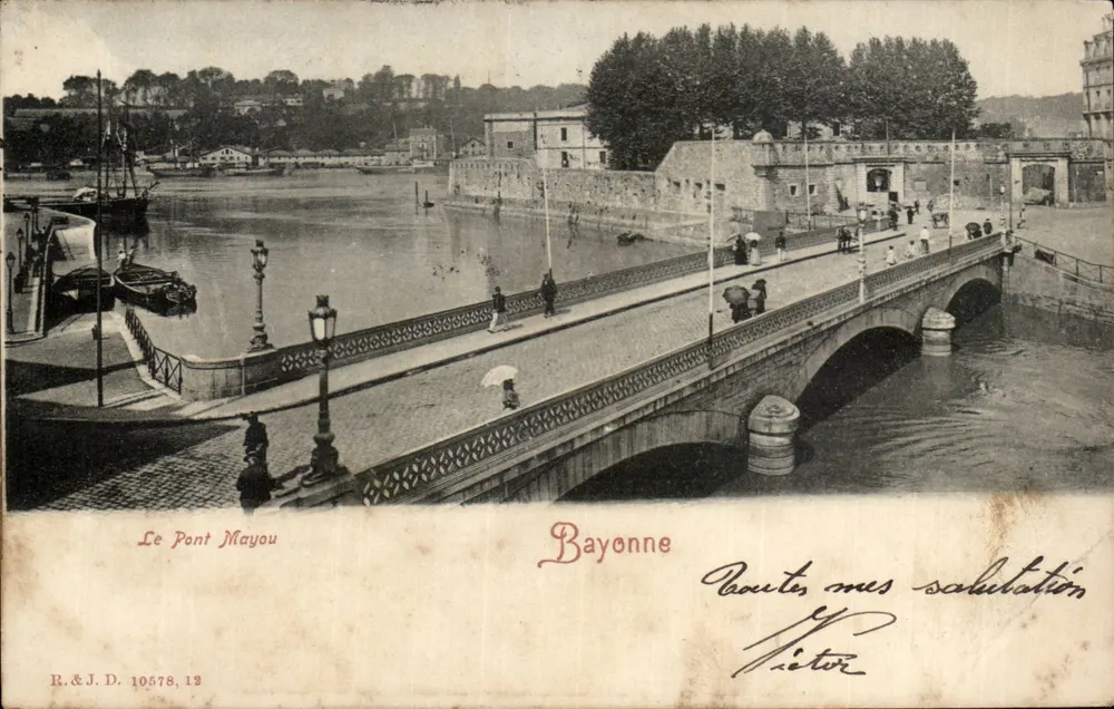 O Ponte Mayou — Bayonne — R.&J.D. 10578, 12 - Frente