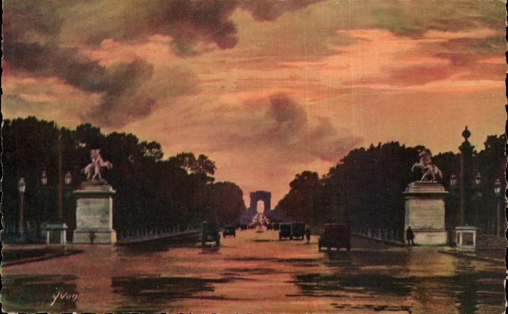 Parijs — Avenue des Champs-Élysées — Jivon - Voorkant
