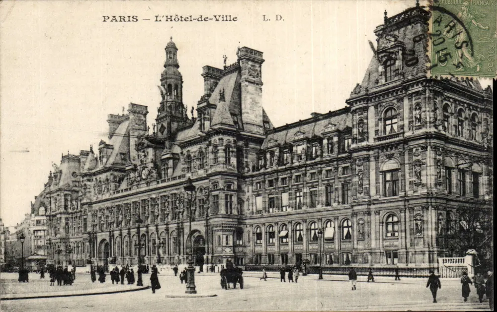 Paris — O Hôtel-de-Ville — L. D. - Frente
