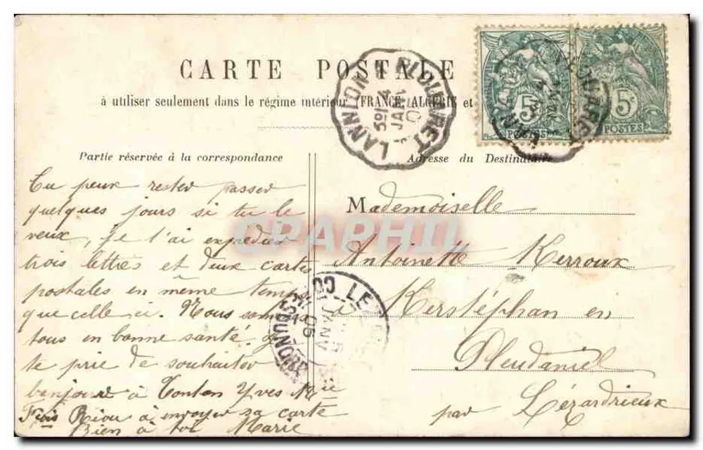 Geral, saudações! — cena cômica com um homem idoso e uma criança — editor não identificado, n° 4 - Verso