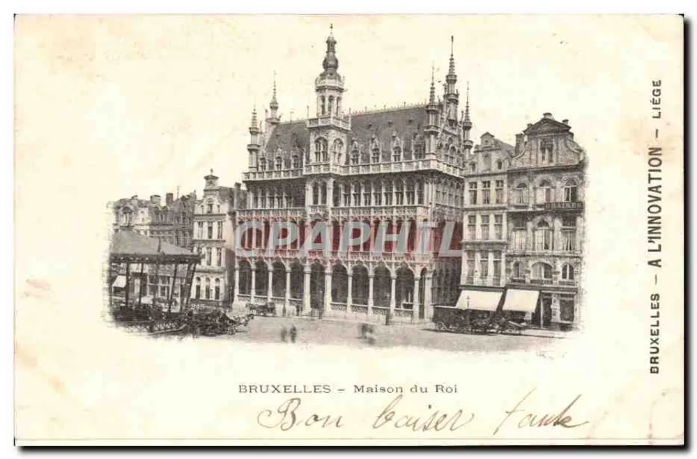 Bruxelas - Casa do Rei — editor anônimo, série não identificada - Frente