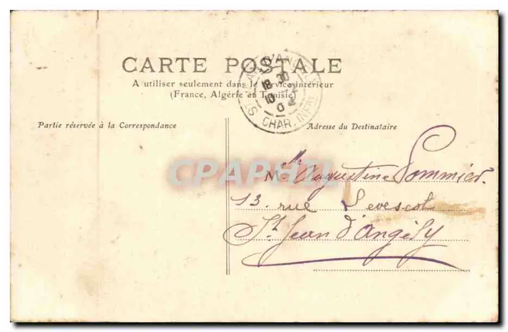 Niort - Das alte Rathaus — Collection Clouzot, n°13 - Rückseite