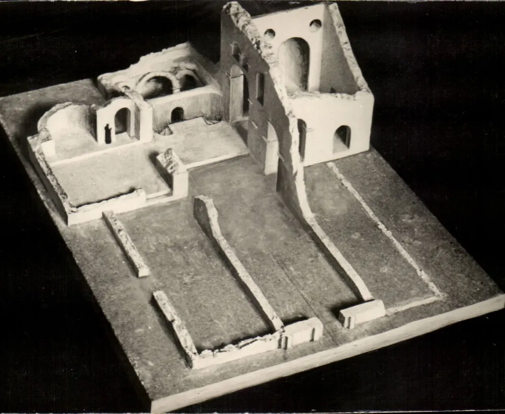 Abtei Saint-Martin-Ligugé — Modell der Merowingerkirche — Editions Amis du vieux Ligugé - Vorderseite