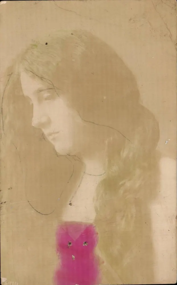 Junge Frau in einem rosa Kleid — Photo-Élite K.S.P.M. — Verlag unbekannt - Vorderseite