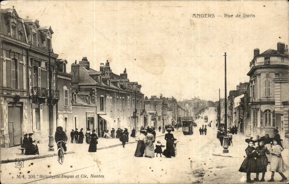 Angers — Rue de Paris — Heliotipia Dugas e Cie, Nantes, n°309 - Frente