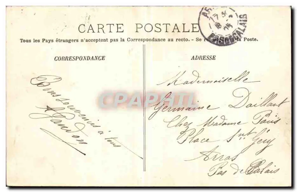 Paris — A Igreja de São Vicente de Paulo — LL. n° 229 - Verso