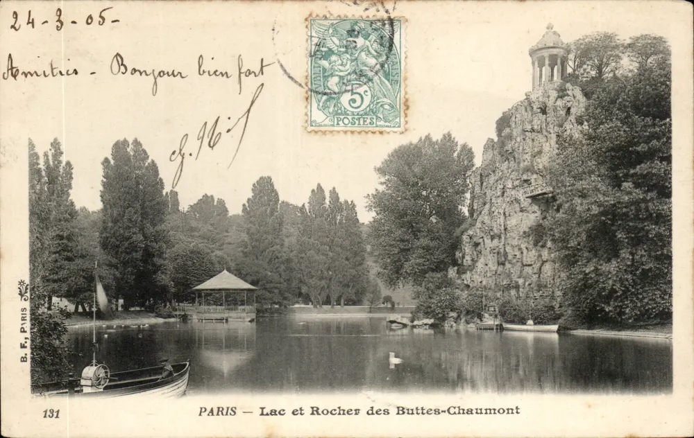PARIS — See und Felsen der Buttes-Chaumont — B.F. PARIS, Nr. 131 - Vorderseite