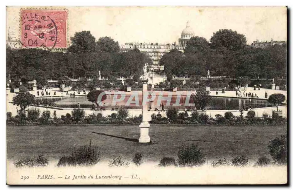 Paris — O Jardim do Luxembourg — LL. — n° 290 - Frente