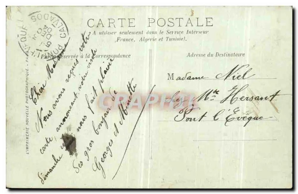 Paris — O Jardim do Luxembourg — LL. — n° 290 - Verso