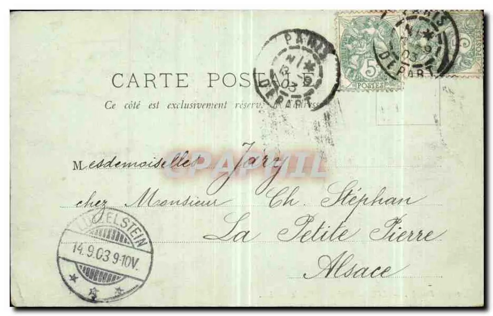 Paris — O Boulevart Saint-Denis — LL. — n°104 - Verso
