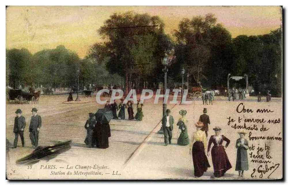 PARIS — Les Champs-Élysées — U-Bahn-Station — LL. - Vorderseite